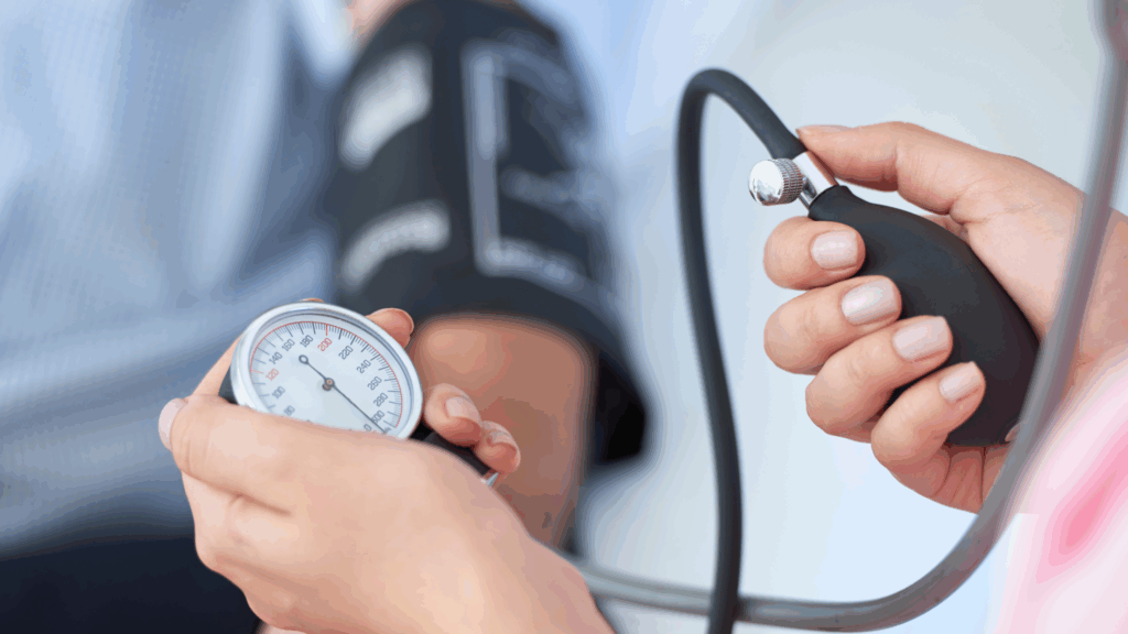 DOT/FMCSA exam for commercial drivers includes blood pressure screening by a nurse practitioner